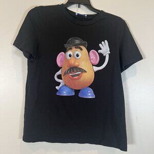 Zara x Disney Pixar Toy Story Potato Head Black T-Shirt Size M